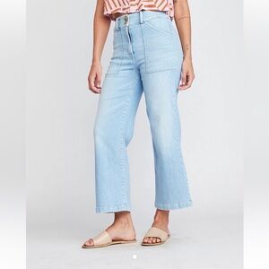 Self Contrast | Aria Hi-Waist Denim Pants Spring Blue | Size 31 |